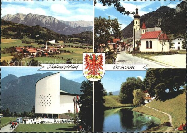Erl Tirol Passionsspielort Panorama Kirche Festsp