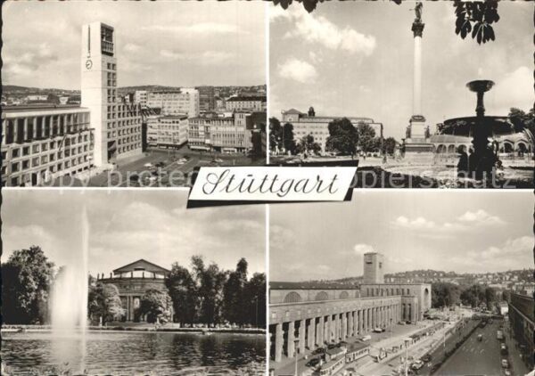 Stuttgart Rathaus Schlossplatz Staatstheater Haup