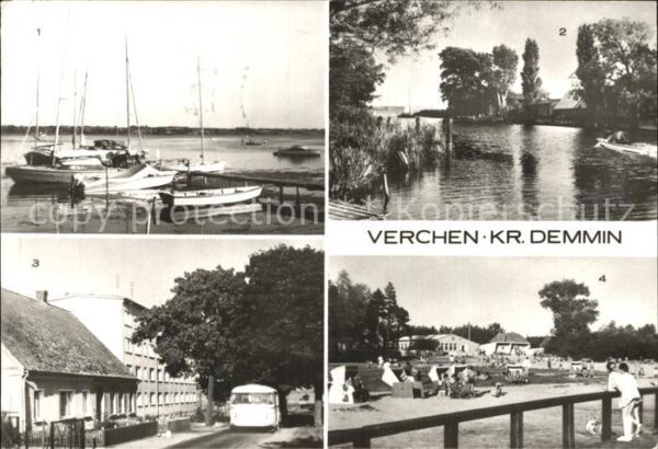 Verchen Kummerower See Peene Teilansicht Naherh