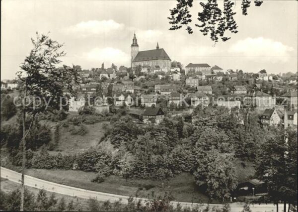 Schneeberg Erzgebirge Ortsansicht Kirche