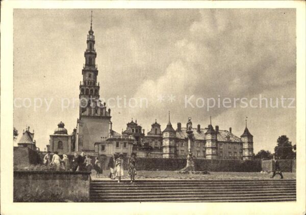 Czestochowa Schlesien Church and fortified convent on the hil