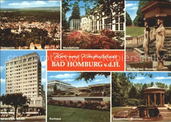 Bad Homburg Kurort Kongressstadt Wandelhalle Elisab