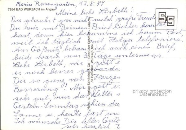 Bad Wurzach Maria Rosengarten Kirche Schloss Gymnas – Bild 2