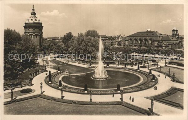 Mannheim Friedrichsplatz Wasserturm Rosengarten