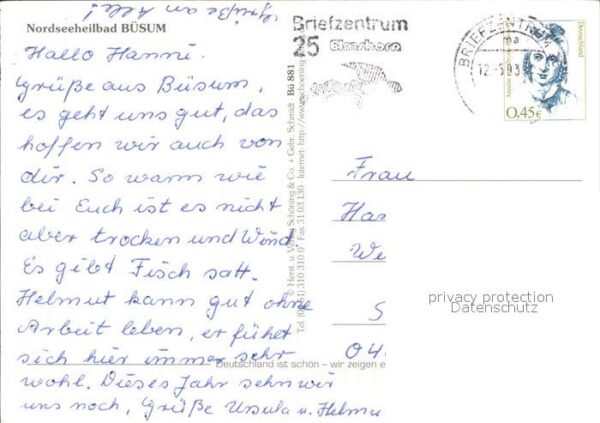 Buesum Nordseebad Alter Hafen Alleestrasse Korbstrand Wel – Bild 2