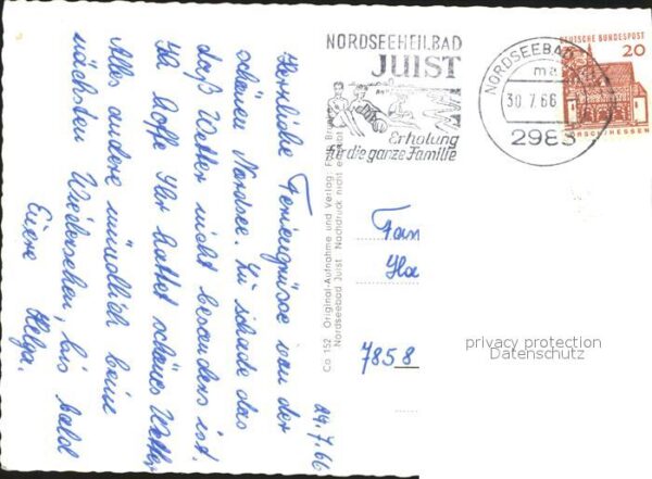 Juist Nordseebad Eisenbahn Pferdewagen Park Strand Dünen – Bild 2