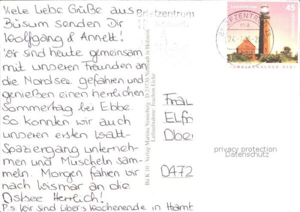 Buesum Nordseebad Leuchtturm Hafen Promenade Strandkorb F – Bild 2