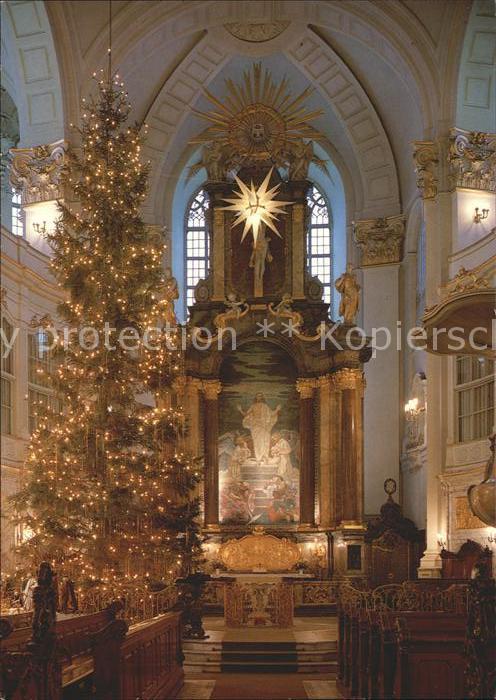 Hamburg St Michaeliskirche zur Weihnachtszeit C