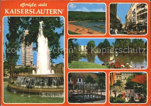 Kaiserslautern Springbrunnen Strandbad Fussgängerzone