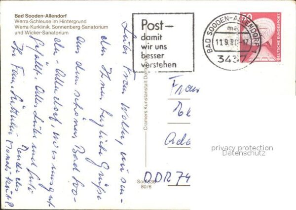 Allendorf Bad Sooden Werra Schleuse Kurklinik Sanatorium – Bild 2