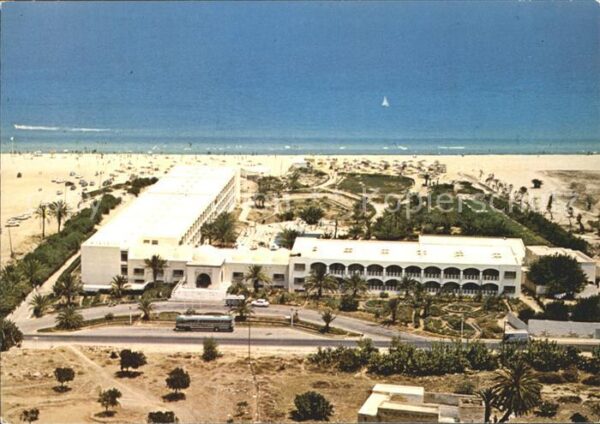 SOUSSE  Tunesie Hotel Le Marabout Plage vue aerienne
