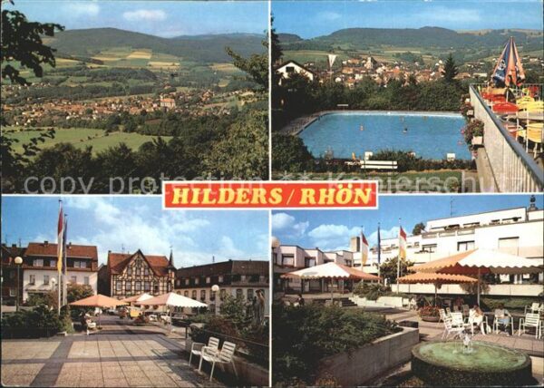 Hilders Rhoen Panorama Ulstertal Freibad Gemeindezent