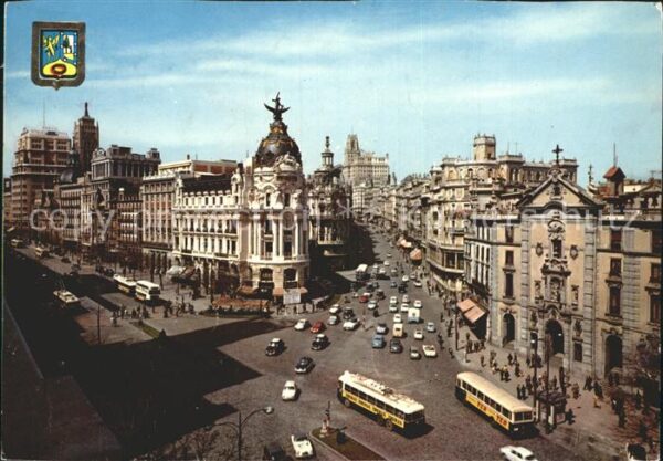 Madrid Spain Calle de Alcala y Avenida Jose Antonio