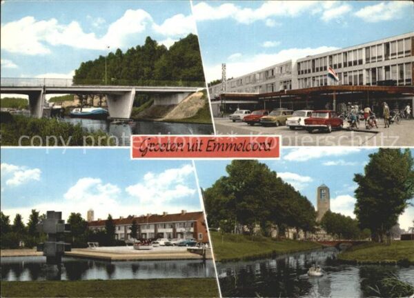 Emmeloord Teilansichten Brücke Kirchturm