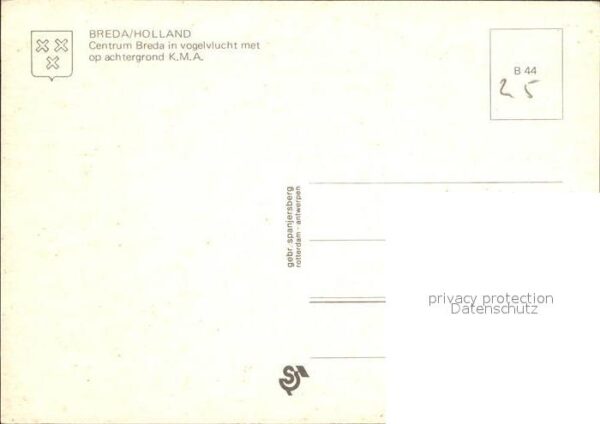 Breda Noord-Brabant Centrum in vogelvlucht achtergrond KMA – Bild 2