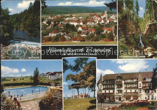 Bonndorf Schwarzwald Ortsansicht mit Kirche Wutach Lothenbac