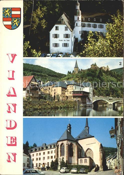 Vianden Hotel de Ville Vue pittoresque Eglise d