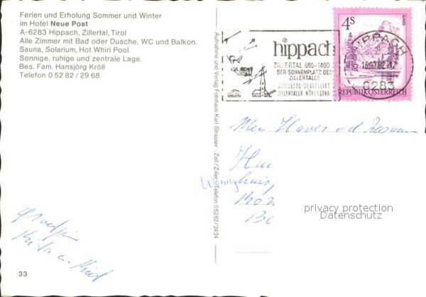 Hippach Gasthof Hotel Neue Post Zillertal Winte – Bild 2