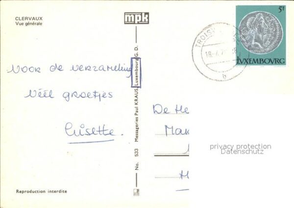 Clervaux Vue generale Chateau – Bild 2