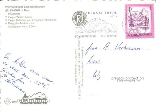St Johann Tirol Hauptplatz Kirche Wilder Kaiser Kalkste – Bild 2