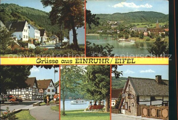 Einruhr Teilansichten Gasthaus Uferpartie am Fl