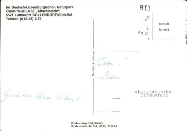 Bollendorf Suedeifel Campingplatz Altschmiede Luftkurort Eif – Bild 2