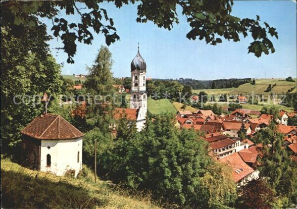 Nesselwang Ortsansicht mit Kirche Kapelle