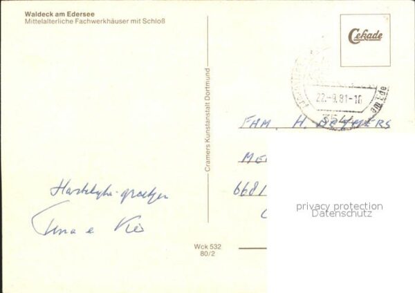 Waldeck Edersee Mittelalterliche Fachwerkhäuser mit Sch – Bild 2