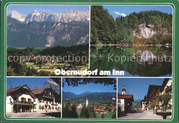 Oberaudorf Gesamtansicht mit Alpenpanorama Inn Was