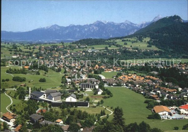 Pfronten Gesamtansicht mit Alpenpanorama Flieger