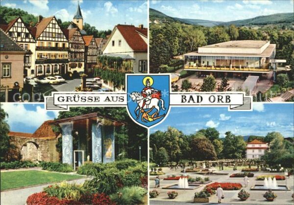 Bad Orb Marktplatz Fachwerkhäuser Konzerthalle