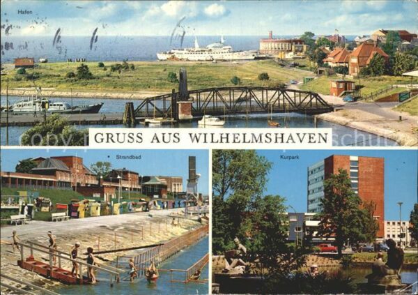 Wilhelmshaven Hafen Anleger Fähre Strandbad Kurpark
