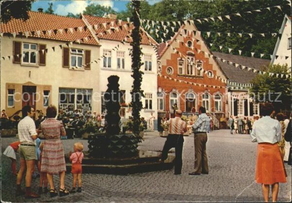 Tecklenburg Marktplatz Brunnen Fest Teutoburger Wal
