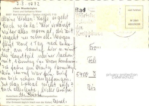 Bad Woerishofen Zum Mostkrügle Restaurant Ausschank Kel – Bild 2