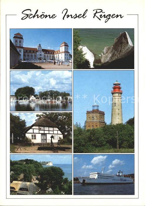 Insel Ruegen Kurhaus Binz Wissower Klinken Hafen Lau
