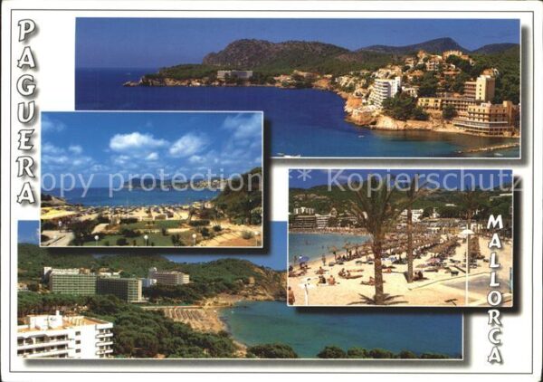 Paguera Mallorca Islas Baleares Panorama Strand Palmen Hotelanlagen