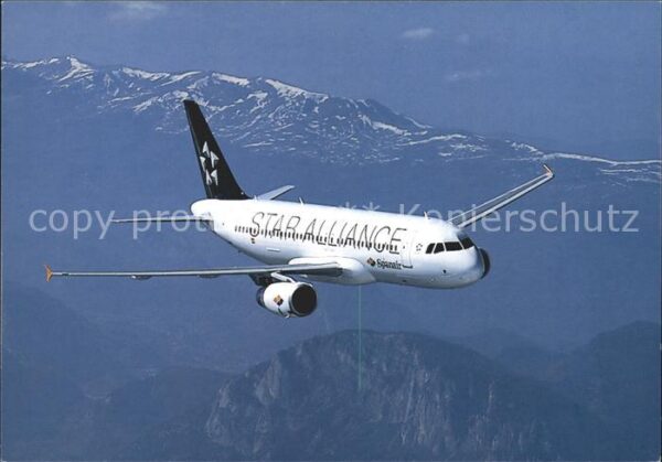 Flugzeuge Zivil Spanair A-320 Star Alliance