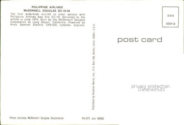 Flugzeuge Zivil Philippine Airlines McDonnell Douglas D – Bild 2