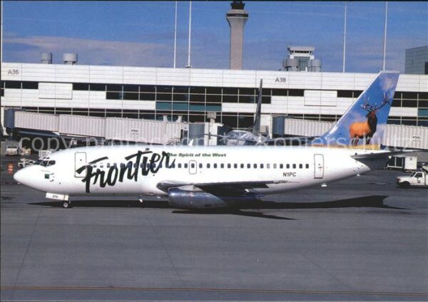 Flugzeuge Zivil Frontier Caribou c/s Boeing B-737-200 N