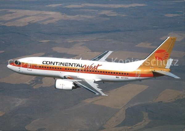 Flugzeuge Zivil Continental West Airlines Boeing 737-30