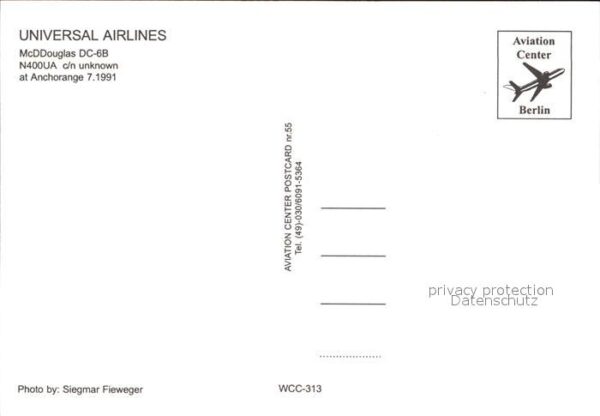 Flugzeuge Zivil Universal Airlines McDDouglas DC-6B N40 – Bild 2