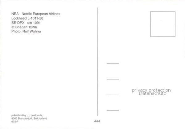 Flugzeuge Zivil NEA Nordic European Airlines Lockheed L – Bild 2