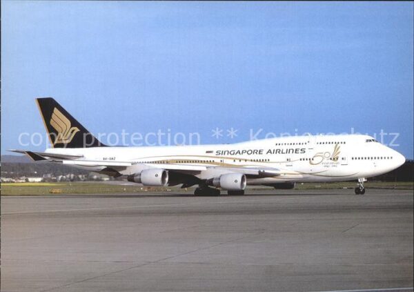 Flugzeuge Zivil Singapore Airlines Boeing 747-412 9V-SM