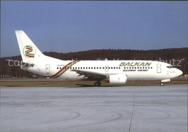 Flugzeuge Zivil Balkan Bulgarian Airlines Boeing 737-3Y