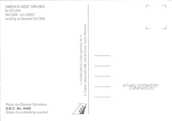 Flugzeuge Zivil America West Airlines B-757-225 N913AW – Bild 2