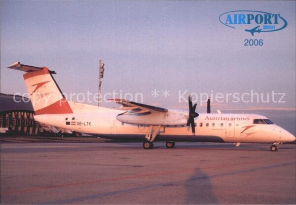 Flugzeuge Zivil Austrian Arrows Dash 8-200 Airport Brno
