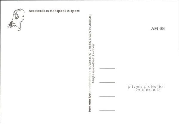 Flughafen Airport Aeroporto Amsterdam Schiphol – Bild 2