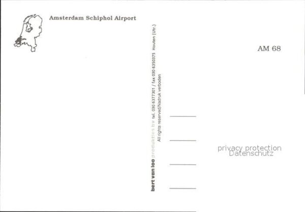 Flughafen Airport Aeroporto Amsterdam Schiphol Flugzeuge KLM SAS – Bild 2