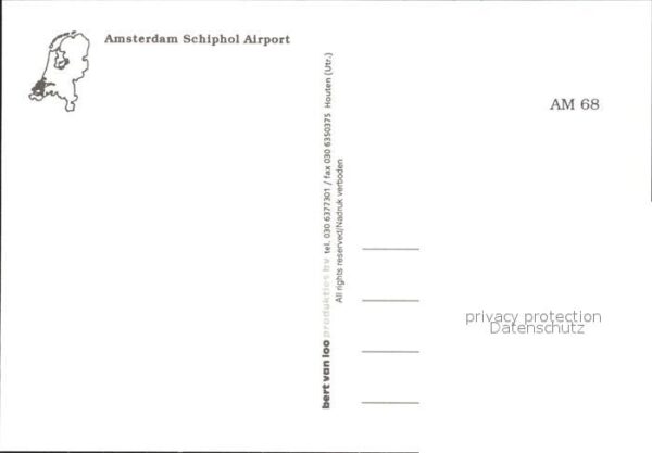 Flughafen Airport Aeroporto Amsterdam Schiphol Flugzeuge KLM SAS – Bild 2