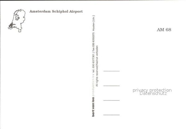 Flughafen Airport Aeroporto Amsterdam Schiphol Flugzeuge KLM SAS – Bild 2